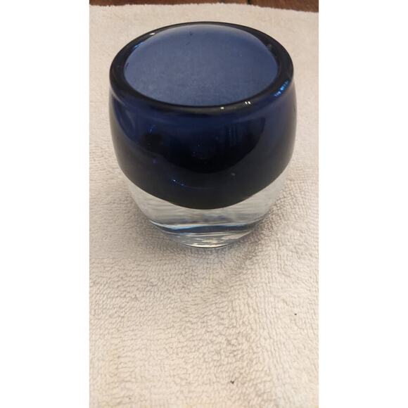 Crate & Barrel Sapphire Diva Candle Holder - Picture 2 of 5